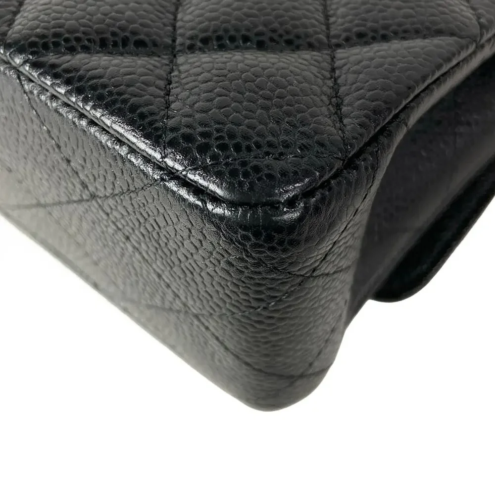 Chanel Double Flap Matelasse Shoulder Bag A01112